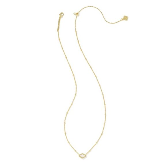 Kendra Scott - Mini "Abbie" Gold Satellite Short Pendant Necklace - NWT - Picture 9 of 11